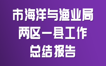 市海洋與漁業(yè)局兩區(qū)一縣工作總結(jié)報告
